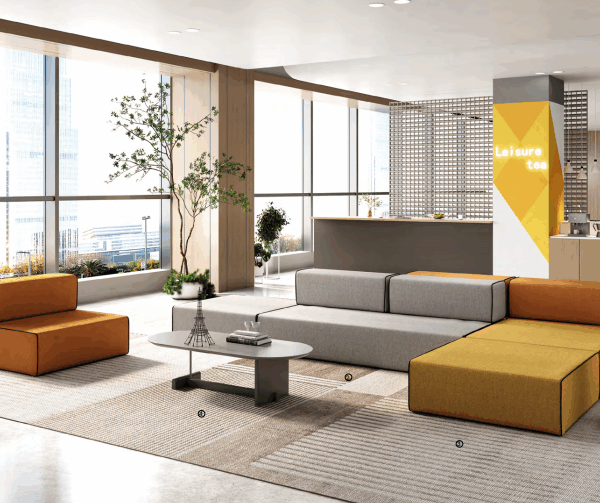 Shipping containers at a port, symbolizing international office furniture wholesale EU import