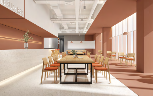 Modern office interior with CE certified furniture