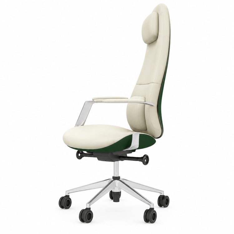 Commercial Furniture High Back PU Leather Office Chair with Luxury Design Cadeira Escritorio detail 2