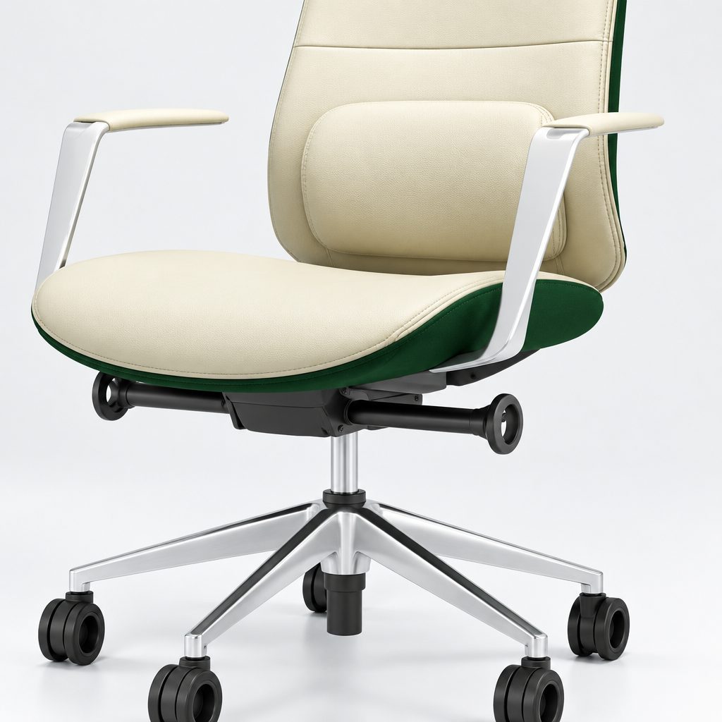 Commercial Furniture High Back PU Leather Office Chair with Luxury Design Cadeira Escritorio detail 5