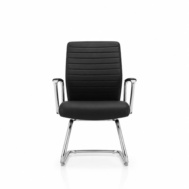 Mid-back Executive Office Chair, Dark Gray Microfiber Leather, Aluminum Base, Ergonomic Swivel Desk Chair detail 6