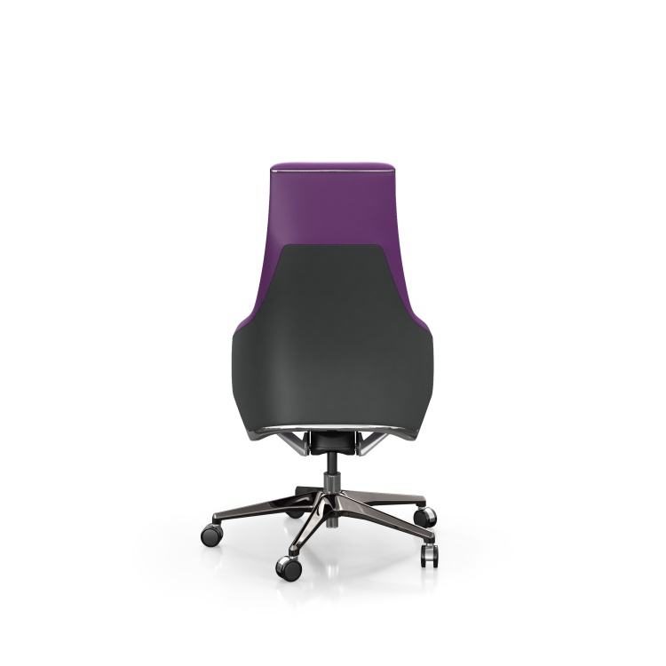 Elegant Leather Office Chair Ergonomic with Adjustable Headrest for Comfortable Modern Home Office Work detail 6