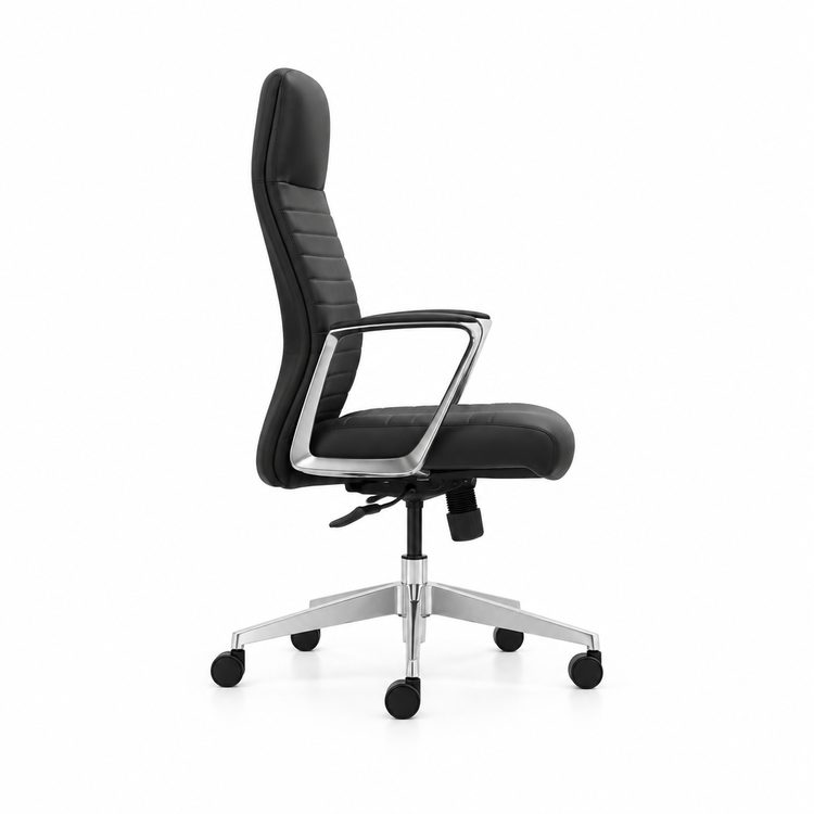 High Quality Black Executive Office Swivel Chair Modern for Conference Meeting Room Commercial Furniture detail 3