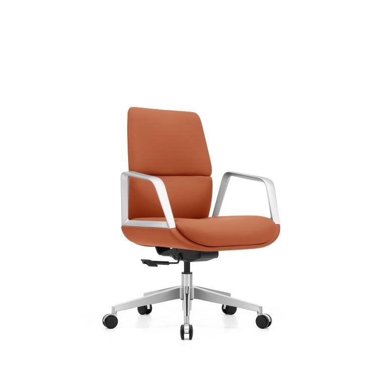 High-Back Executive Office Chair Adjustable Headrest Ergonomic Leather Swivel Conference Chair Comfortable Bureau Chaise detail 1