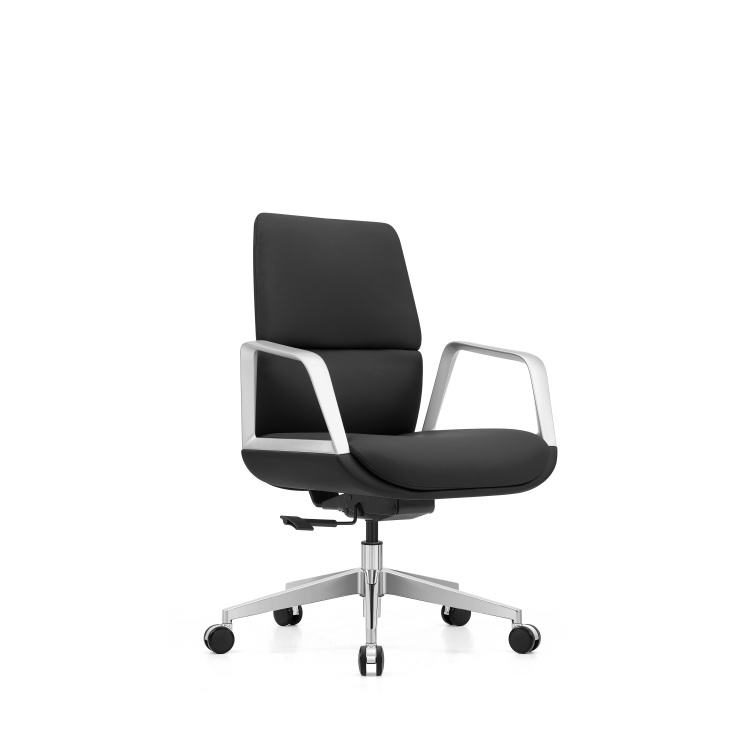 High-Back Executive Office Chair Adjustable Headrest Ergonomic Leather Swivel Conference Chair Comfortable Bureau Chaise detail 2