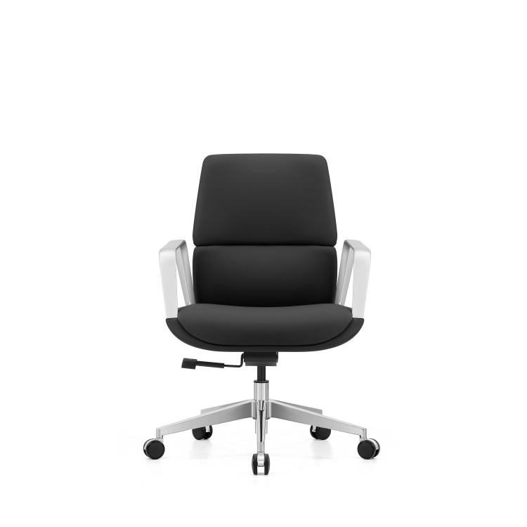 High-Back Executive Office Chair Adjustable Headrest Ergonomic Leather Swivel Conference Chair Comfortable Bureau Chaise detail 4