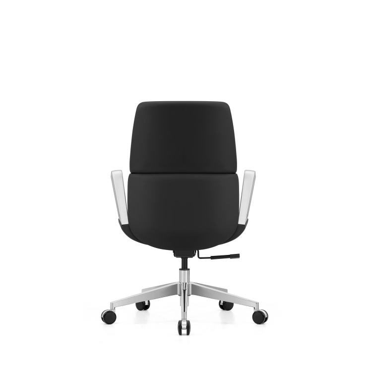 High-Back Executive Office Chair Adjustable Headrest Ergonomic Leather Swivel Conference Chair Comfortable Bureau Chaise detail 5