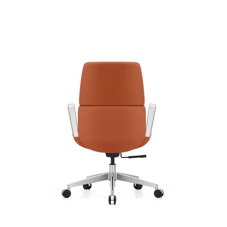 High-Back Executive Office Chair Adjustable Headrest Ergonomic Leather Swivel Conference Chair Comfortable Bureau Chaise detail 6