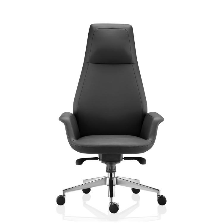 Luxury Modern Ergonomic Executive Swivel Office PU Leather Comfortable High Back for BOSS Manager Office Desk and Chair Set detail 1