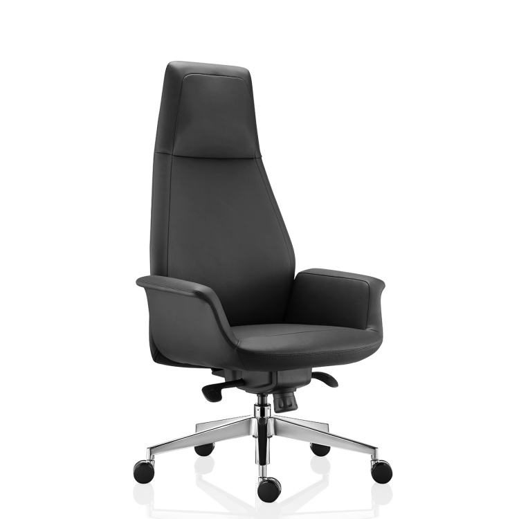 Luxury Modern Ergonomic Executive Swivel Office PU Leather Comfortable High Back for BOSS Manager Office Desk and Chair Set detail 2
