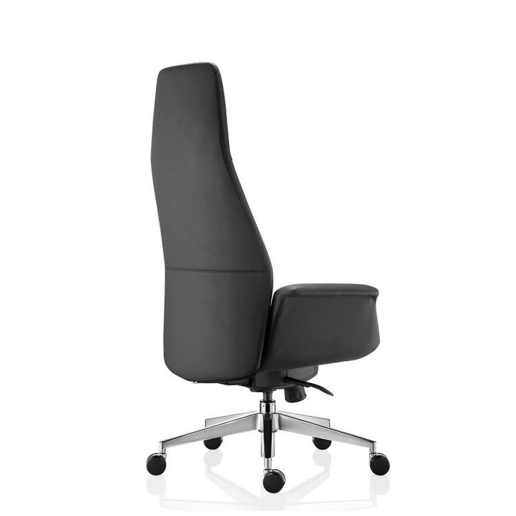 Luxury Modern Ergonomic Executive Swivel Office PU Leather Comfortable High Back for BOSS Manager Office Desk and Chair Set detail 3