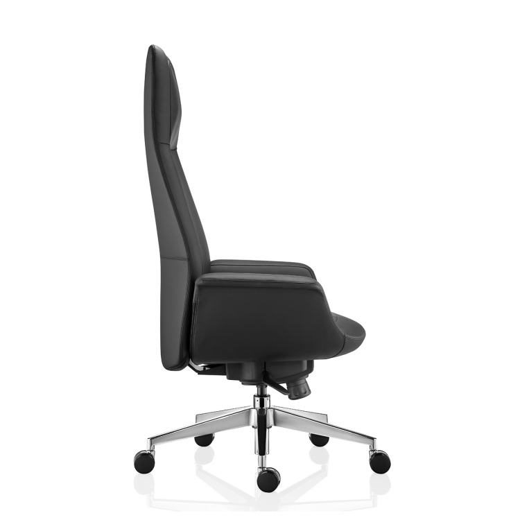 Luxury Modern Ergonomic Executive Swivel Office PU Leather Comfortable High Back for BOSS Manager Office Desk and Chair Set detail 4