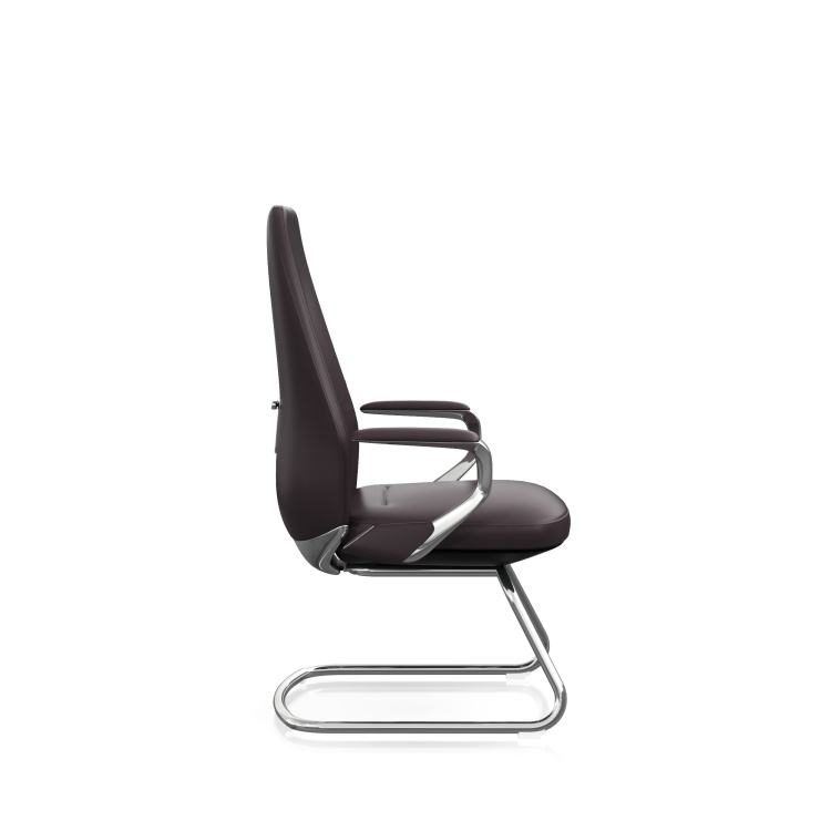 Modern Grey Lift Chair Black Ergonomic Conference Chair with Armrests detail 3