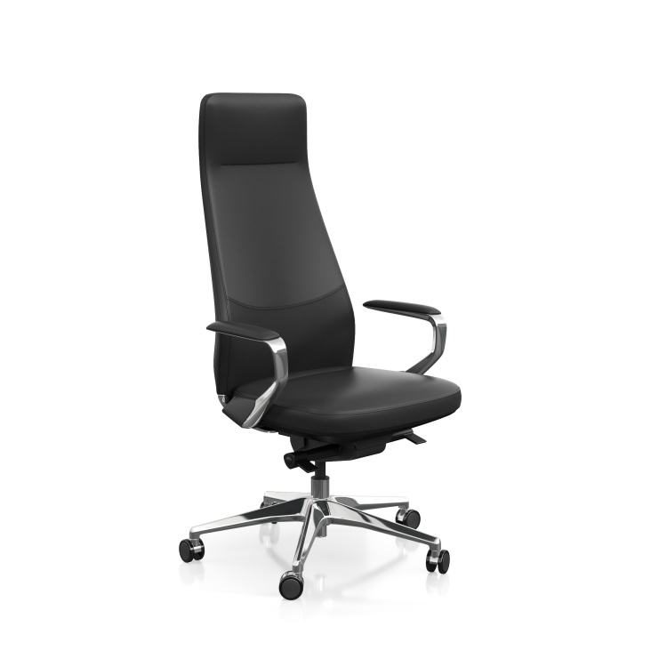 High-back Executive Chair with Support 360-degree Swivel and Height Adjustment Functions Anti-fatigue Design for Work detail 1