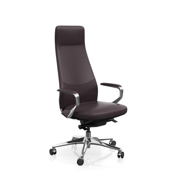 High-back Executive Chair with Support 360-degree Swivel and Height Adjustment Functions Anti-fatigue Design for Work detail 5