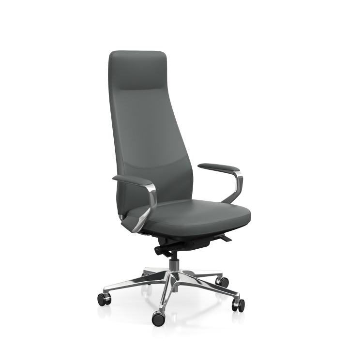 High-back Executive Chair with Support 360-degree Swivel and Height Adjustment Functions Anti-fatigue Design for Work detail 6
