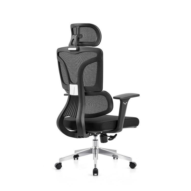 Ergonomic Mesh Office Chair for CEO Manager Boss-Modern Design with Adjustable Armrest and Metal Legs detail 1