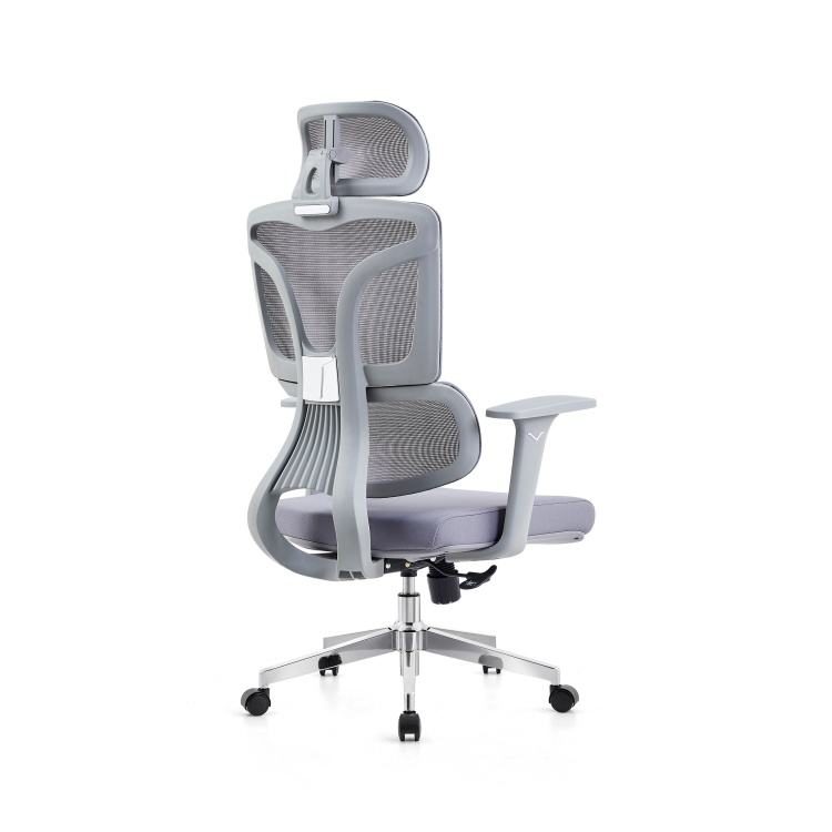 Ergonomic Mesh Office Chair for CEO Manager Boss-Modern Design with Adjustable Armrest and Metal Legs detail 3