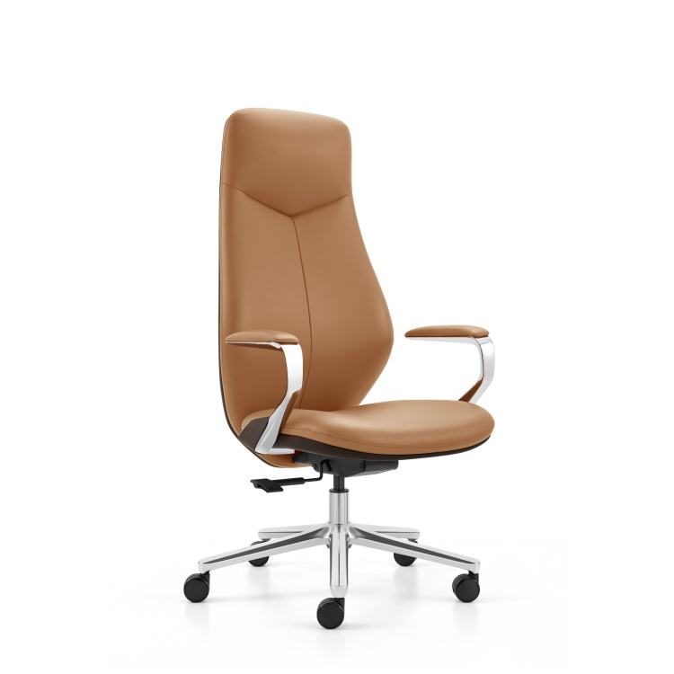 Modern Leather Office Chair with Reclining Backrest Office Furniture Supplier detail 1
