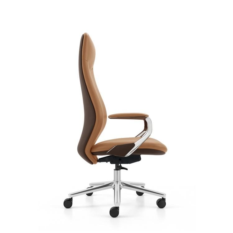 Modern Leather Office Chair with Reclining Backrest Office Furniture Supplier detail 5