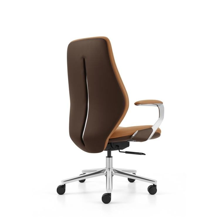 Commercial Luxurious Contemporary Ergonomic Executive Adjustable Height PU Leather Luxury boss Chair detail 3