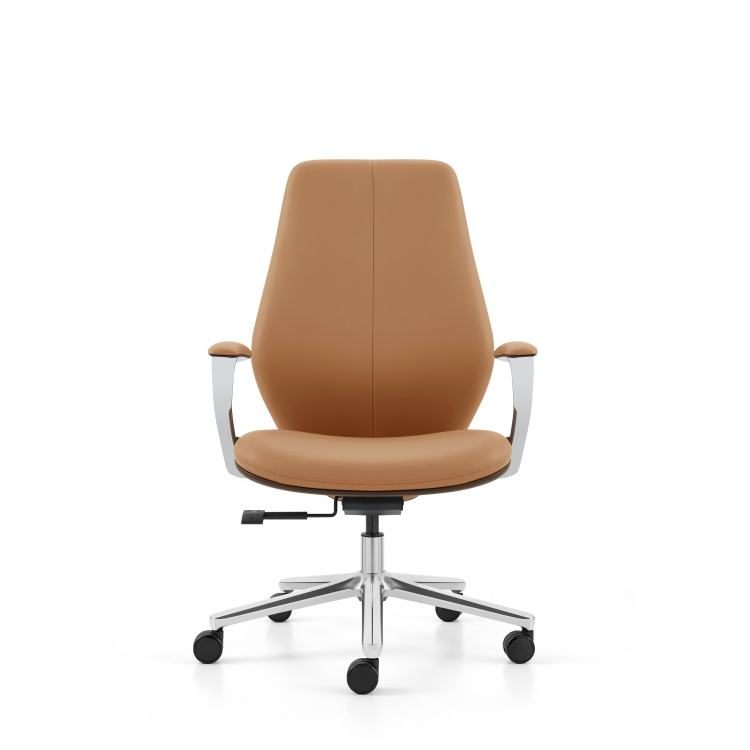Commercial Luxurious Contemporary Ergonomic Executive Adjustable Height PU Leather Luxury boss Chair detail 5