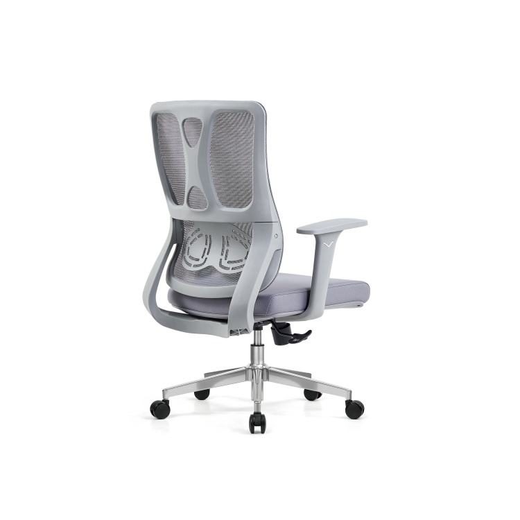 Comfortable Cheap Executive Modern Office Chair Fish Net Backrest Swivel Ergonomic Design Adjustable Height 3-Level Gas Spring detail 1