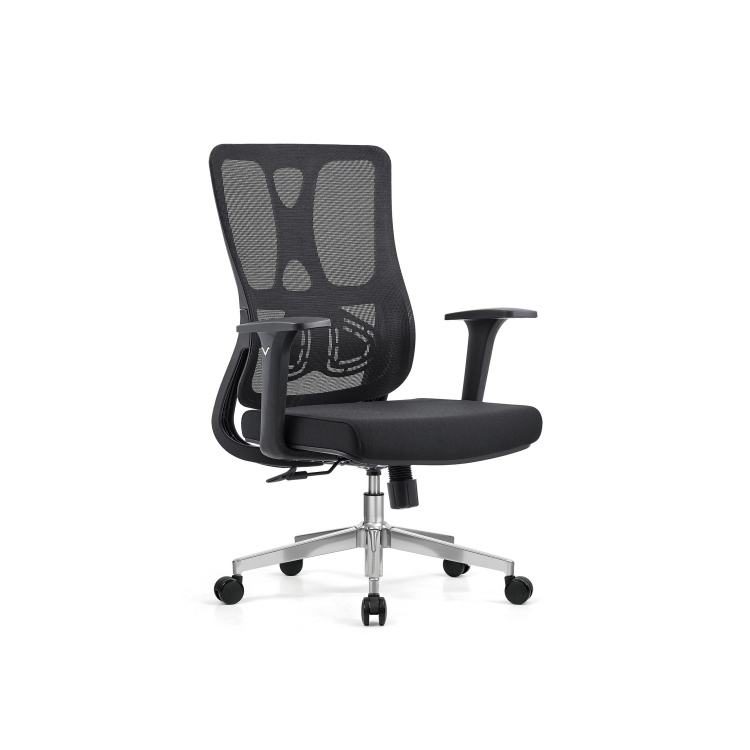 Comfortable Cheap Executive Modern Office Chair Fish Net Backrest Swivel Ergonomic Design Adjustable Height 3-Level Gas Spring detail 4