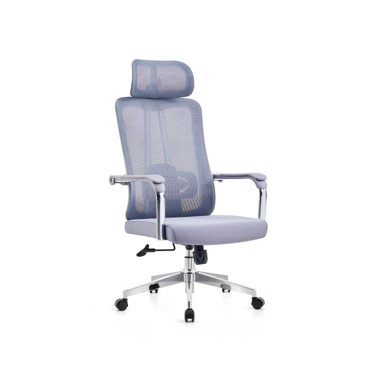 Newly Designed High Quality Modern Mesh Executive Office Chair with Aluminum Base Adjustable Lumbar Support Seat Height detail 2