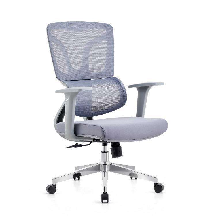 Ergonomic Chrome Mesh Office Chair with Adjustable Lumbar Support and Swivel Base for Computer Desk Use in Workspaces detail 3