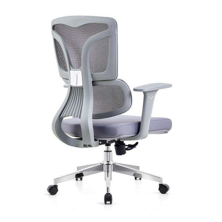 Ergonomic Chrome Mesh Office Chair with Adjustable Lumbar Support and Swivel Base for Computer Desk Use in Workspaces detail 4