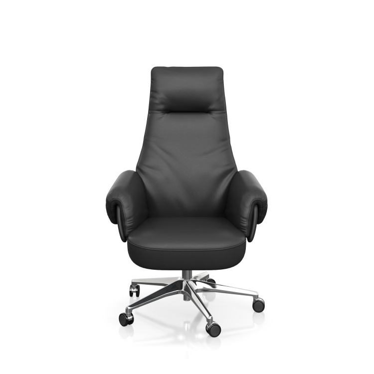 Premium Modern Office Chair Meeting Room Swivel Rocking Chair Comfortable Armrest Guest Height Adjustment for Commercial detail 1