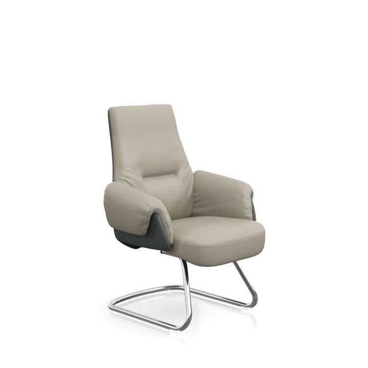 Executive Chair PU Leather Durable Construction Comfortable Ergonomic Design Modern Design Home Office Boss Chair detail 2