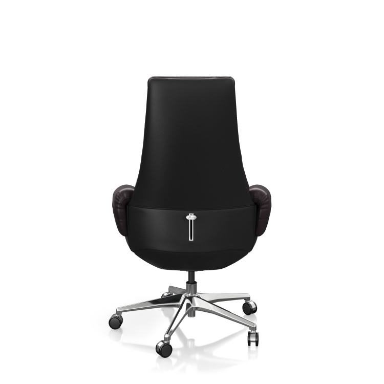 Premium Modern Office Chair Meeting Room PU Leather Swivel Rocking Chair Comfortable Height Adjustment for Commercial detail 2
