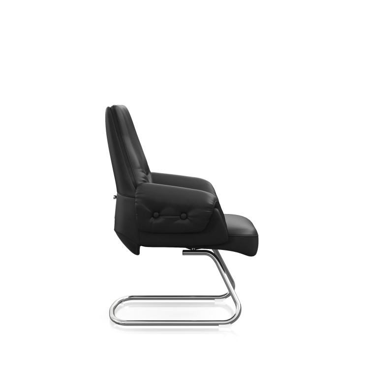 Executive Chair Leather Durable Construction Comfortable Ergonomic Design Modern Design Home Office Boss Chair detail 5
