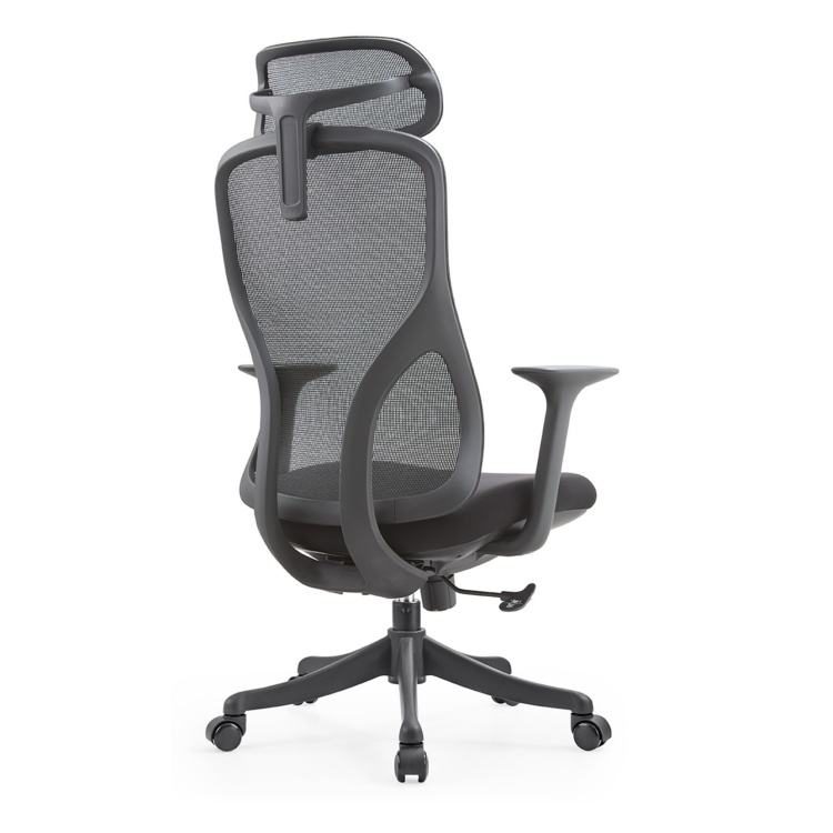 Ergonomic Adjustable Mesh Office Chair with Large Headrest In-Situation Locking-Modern Design Nylon Material Home Office Use detail 3