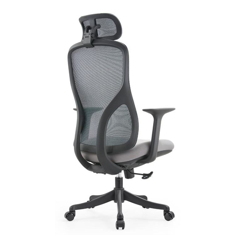 Modern Swivel Mesh Executive Ergonomic Office Chair Chrome Gas Lift High Elastic Comfortable Soft Sponge Cushion Hard Backrest detail 3