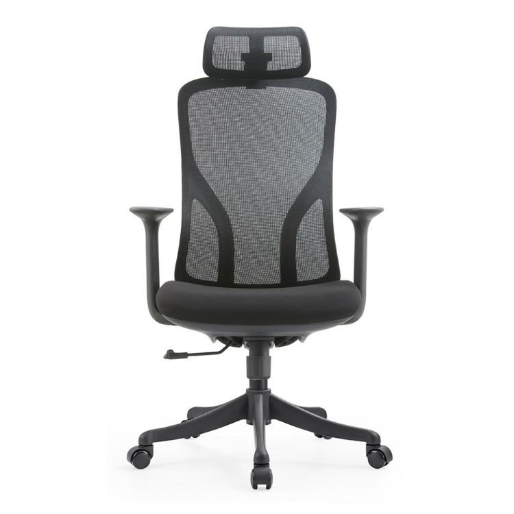 Modern Swivel Mesh Executive Ergonomic Office Chair Chrome Gas Lift High Elastic Comfortable Soft Sponge Cushion Hard Backrest detail 5