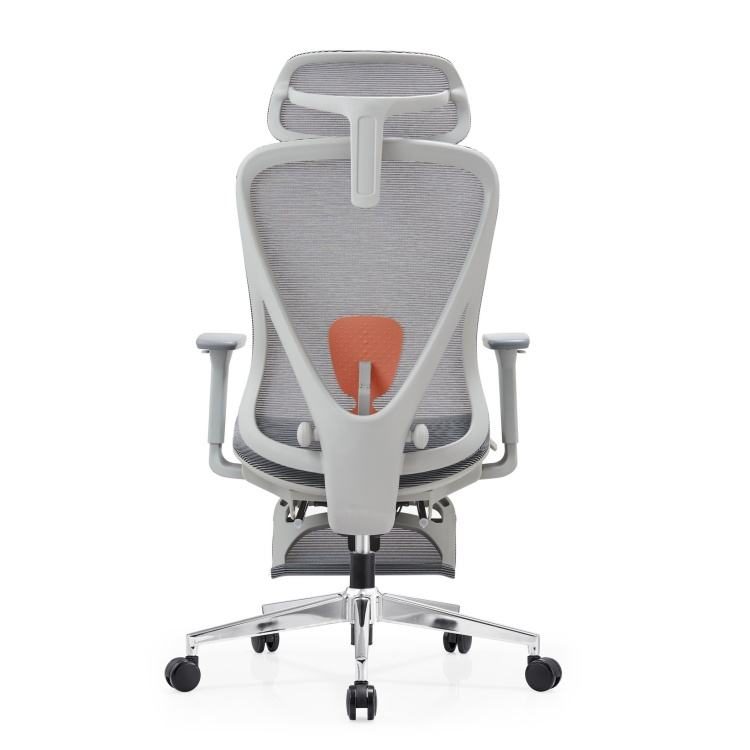 Beston Office Furniture Comfortable Chairs Lumbar Support Adjustable Mesh Office Chair Ergonomic Grey Full Mesh Office Chair detail 1