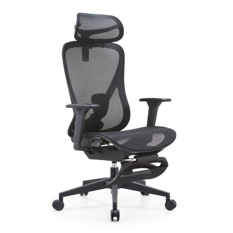 China Office Equipment Factory Wholesale Modern Foshan High Ergonomic Swivel Manager Work Chair Lumbar Support Silla Oficina detail 2
