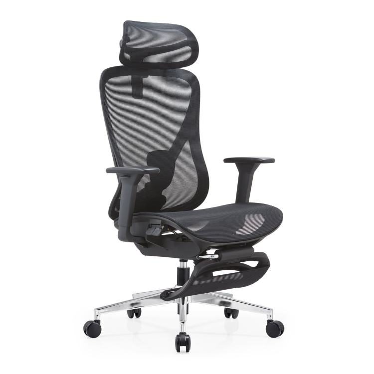 China Office Equipment Factory Wholesale Modern Foshan High Ergonomic Swivel Manager Work Chair Lumbar Support Silla Oficina detail 3