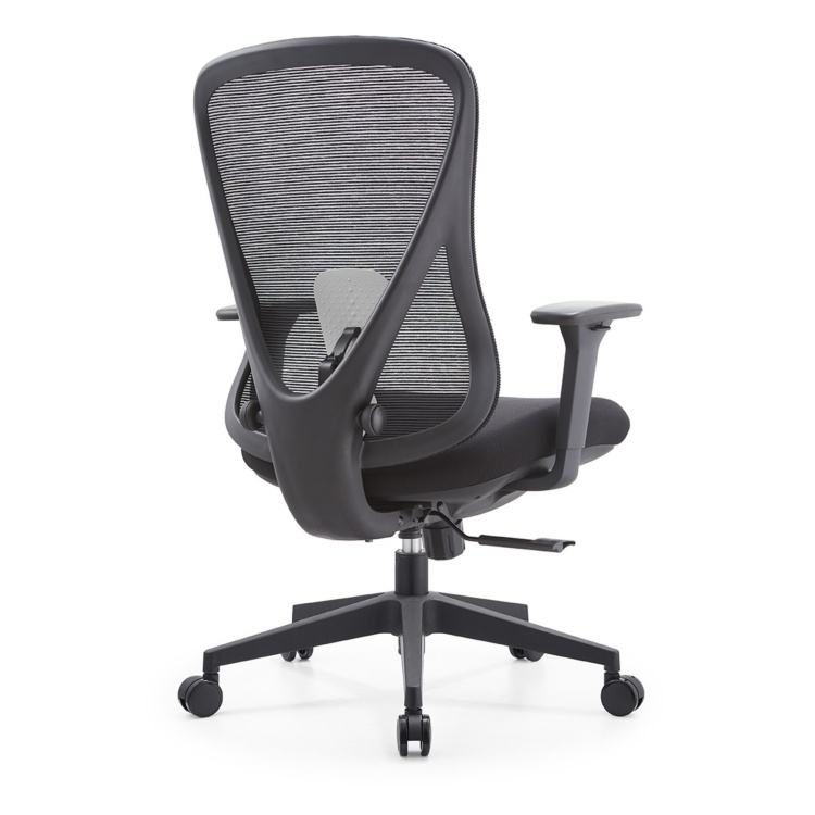 Modern Simple High Quality Comfortable Swivel Mid Back Mesh Back Computer Ergonomic Office Chair Office Desk and Chair Set detail 5