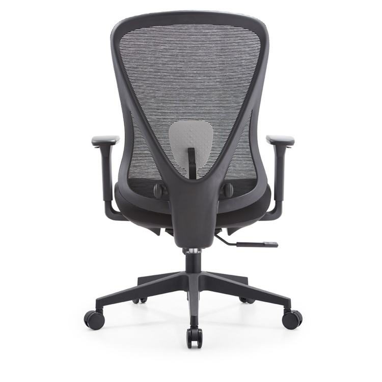 Modern Simple High Quality Comfortable Swivel Mid Back Mesh Back Computer Ergonomic Office Chair Office Desk and Chair Set detail 6