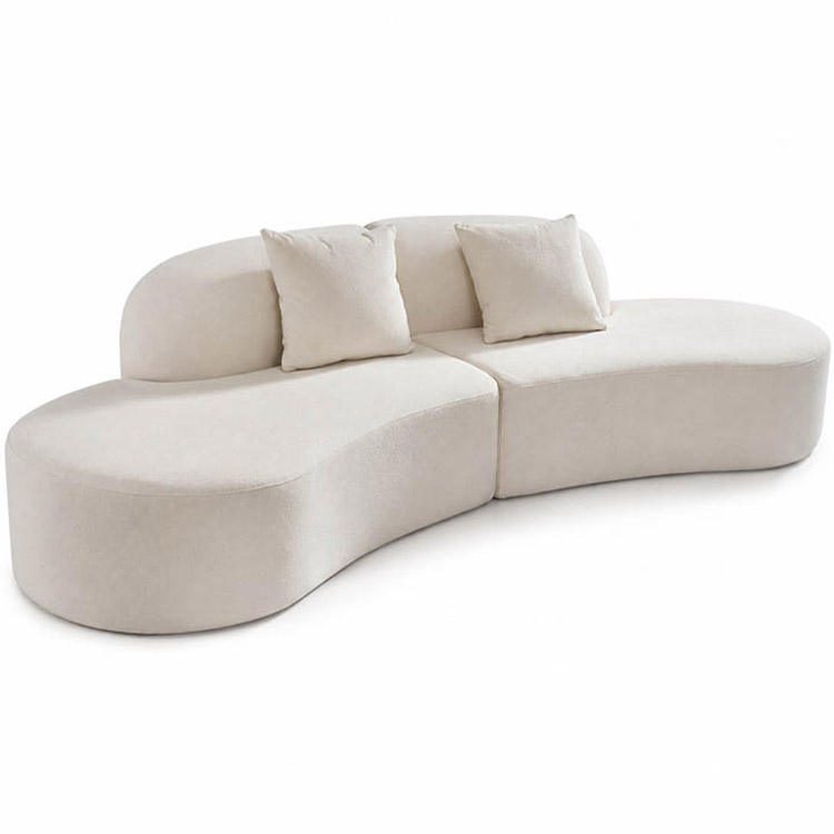 Modern White Living Room Sofa-Guest Use Arc Design Model FB-2804 detail 1