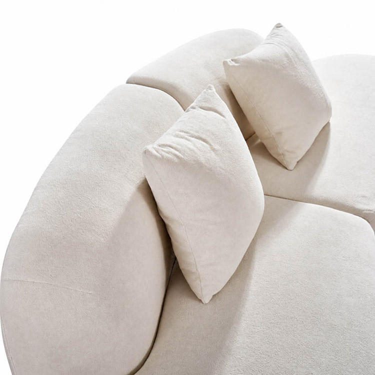 Modern White Living Room Sofa-Guest Use Arc Design Model FB-2804 detail 2
