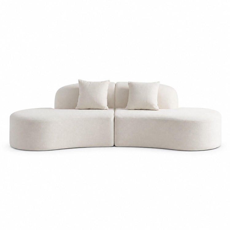 Modern White Living Room Sofa-Guest Use Arc Design Model FB-2804 detail 3