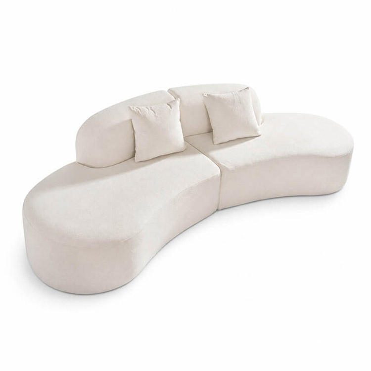 Modern White Living Room Sofa-Guest Use Arc Design Model FB-2804 detail 4