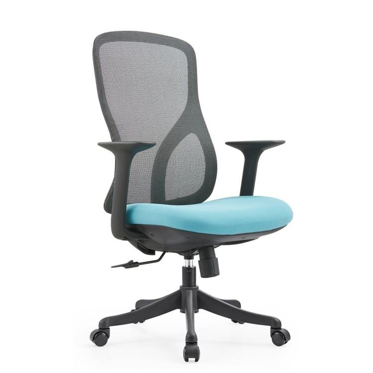 Comfortable Recliner Office Chair Contemporary Design Style Fabric Swivel Executive Ergonomic Chair with Mesh detail 1