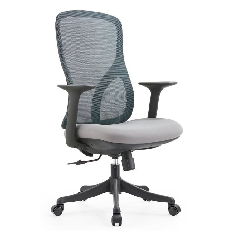 Comfortable Recliner Office Chair Contemporary Design Style Fabric Swivel Executive Ergonomic Chair with Mesh detail 3