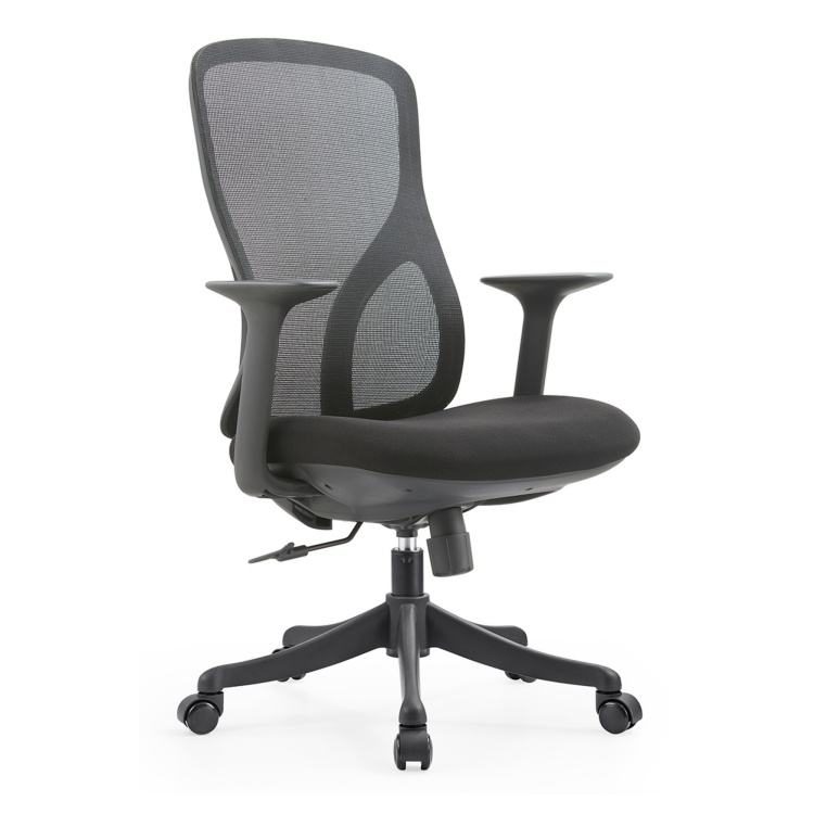 Comfortable Recliner Office Chair Contemporary Design Style Fabric Swivel Executive Ergonomic Chair with Mesh detail 5